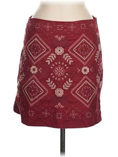 Pre-owned Miami Casual Skirt In Burgundy