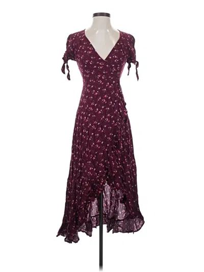 Pre-owned Miami Cocktail Dress In Burgundy