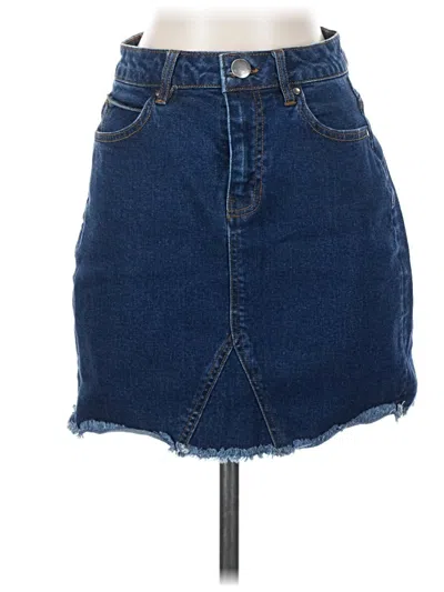 Pre-owned Miami Denim Skirt In Blue