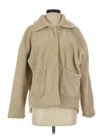 Pre-owned Miami Faux Fur Jacket In Tan