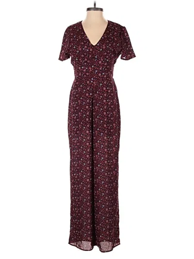 Pre-owned Miami Jumpsuit In Burgundy
