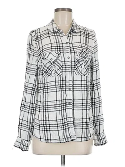 Pre-owned Miami Long Sleeve Blouse In Silver