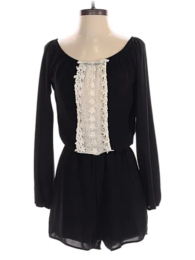Pre-owned Miami Romper In Black