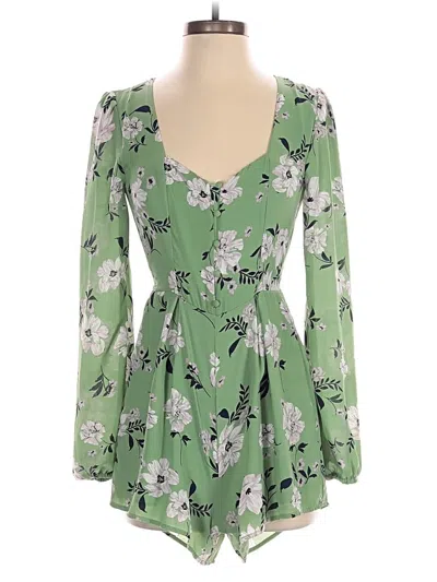 Pre-owned Miami Romper In Green