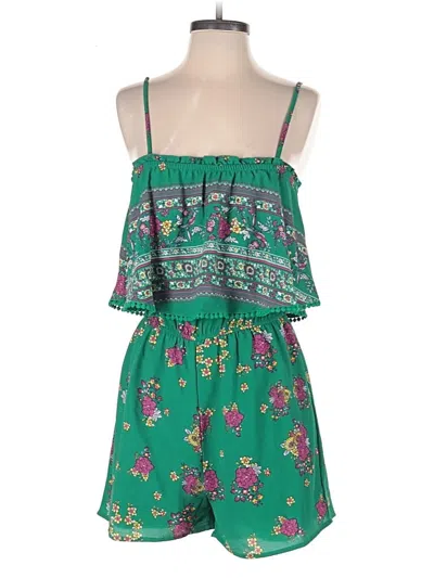 Pre-owned Miami Romper In Green