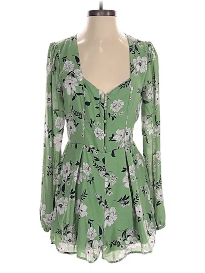 Pre-owned Miami Romper In Green