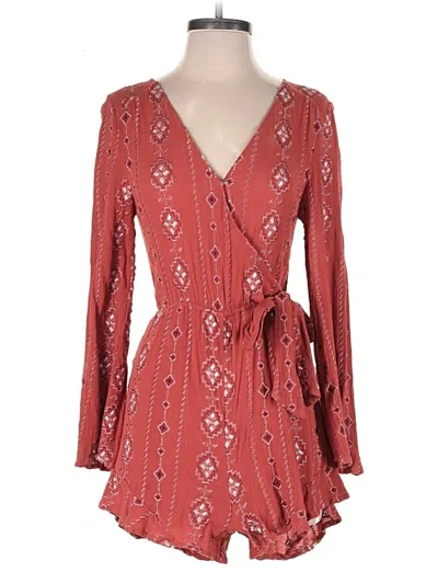 Pre-owned Miami Romper In Red