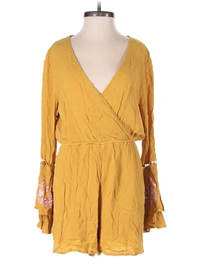 Pre-owned Miami Romper In Yellow