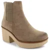 Miami Shoe Women's Clue Booties In Taupe In Brown