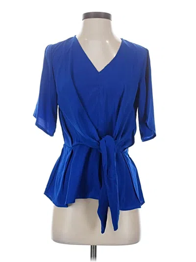 Pre-owned Miami Short Sleeve Blouse In Blue