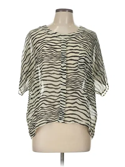 Pre-owned Miami Short Sleeve Blouse In Green