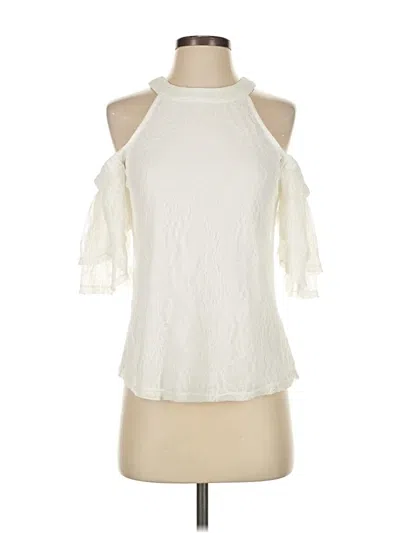 Pre-owned Miami Sleeveless Blouse In White