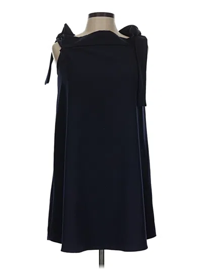 Pre-owned Miami Sleeveless Top Blue Cold Shoulder Neckline Tops