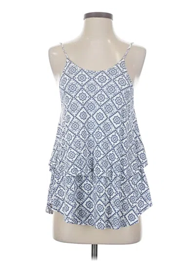Pre-owned Miami Sleeveless Top Blue Halter Neckline Tops