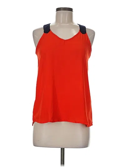 Pre-owned Miami Sleeveless Top Orange Halter Neckline Tops