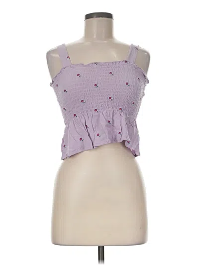 Pre-owned Miami Sleeveless Top Purple Sweetheart Neckline Tops