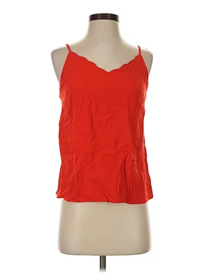 Pre-owned Miami Sleeveless Top Red Scoop Neck Tops