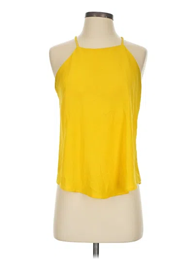 Pre-owned Miami Tank Top Yellow Halter Neckline Tops