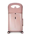 Miamily Infant Multi-functional Seatback Carry On Luggage In Dusty Pink