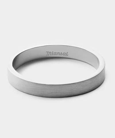 Miansai 3mm Band Ring In Silver