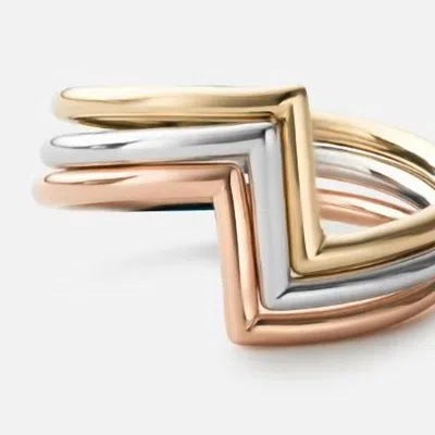 Miansai Arch Ring Set In Gold