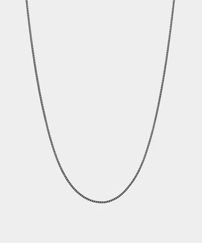 Miansai Black Rhodium Cuban Chain Necklace In Black