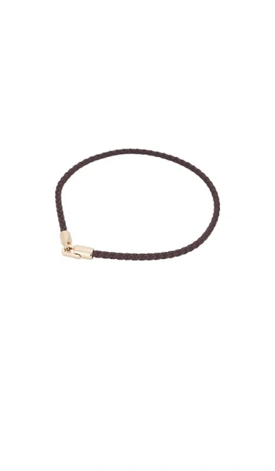 Miansai Cruz Leather Bracelet In Brown
