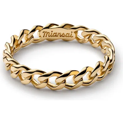 Miansai Cuban Link Ring In Gold