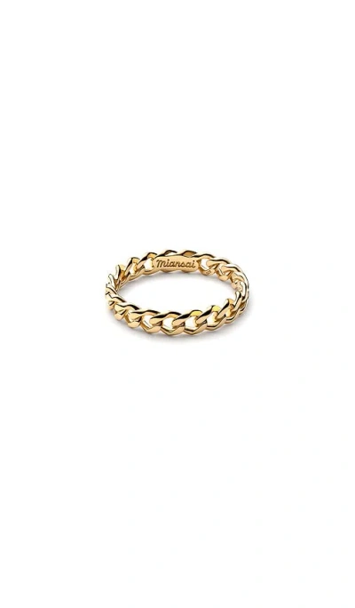 Miansai Cuban Link Ring In Gold
