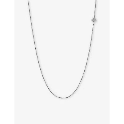 Miansai Mens Polished Silver 1.5mm Orb Sterling Silver Necklace