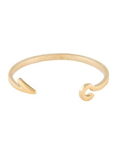 Pre-owned Miansai Fish Hook Cuff Bracelet, 6" In Multi