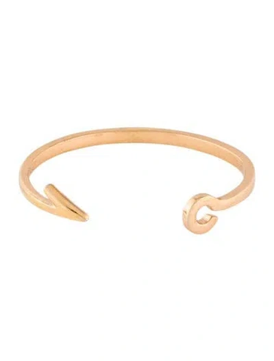 Pre-owned Miansai Fish Hook Cuff Bracelet, 6" In Multi