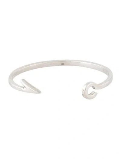 Pre-owned Miansai Fish Hook Cuff Bracelet, 6.25" In Multicolor