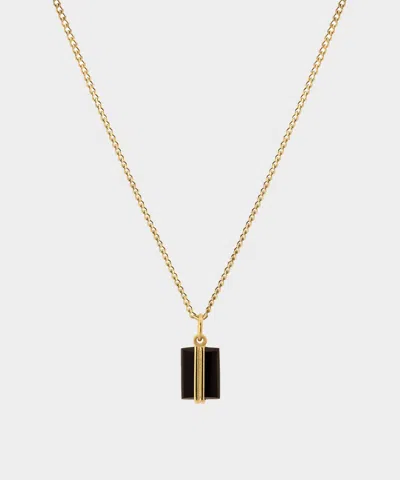 Miansai Gold Onyx Pendant Necklace In Gold
