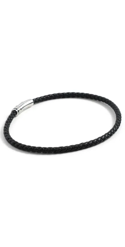 Miansai Juno Leather Bracelet Black