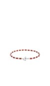 Miansai Kai Carnelian Bracelet In 红色&白色