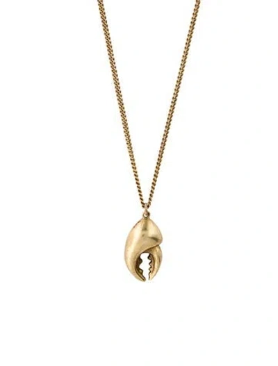 Pre-owned Miansai Lobster Claw Gold Vermeil Necklace, 25" In Multi