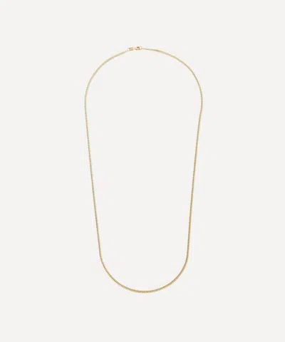 Miansai Mens 14ct Gold Plated Vermeil Silver Cuban Chain Necklace