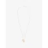 Miansai Mens Mini Dove Pendant 18ct Yellow-gold Vermeil Sterling-silver Necklace In Gold