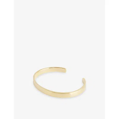 Miansai Mens Matte Brass Singular 925 Sterling Silver Cuff Bracelet