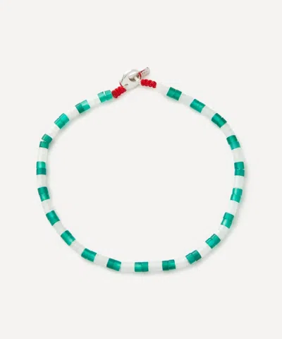 Miansai Mens Sterling Silver Kai Agate Bracelet