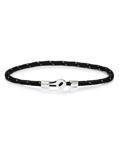 Miansai Nexus Rope Bracelet In Black/steel