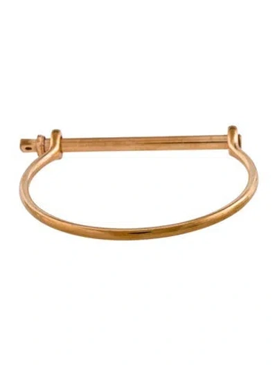 Pre-owned Miansai Screw Bangle Bracelet, 6.5" In Multicolor