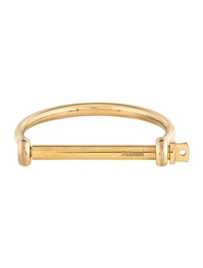 Pre-owned Miansai Screw Cuff, 6.5" In Multicolor