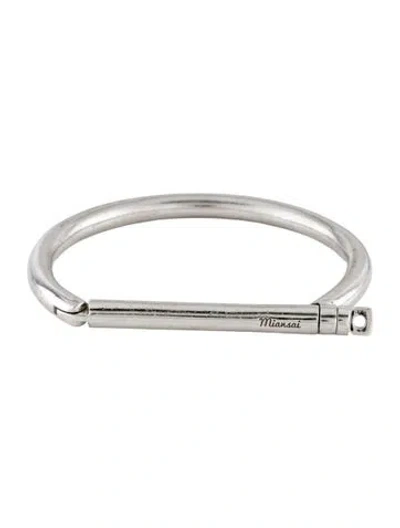 Pre-owned Miansai Screw Cuff Bracelet, 7" In Multi