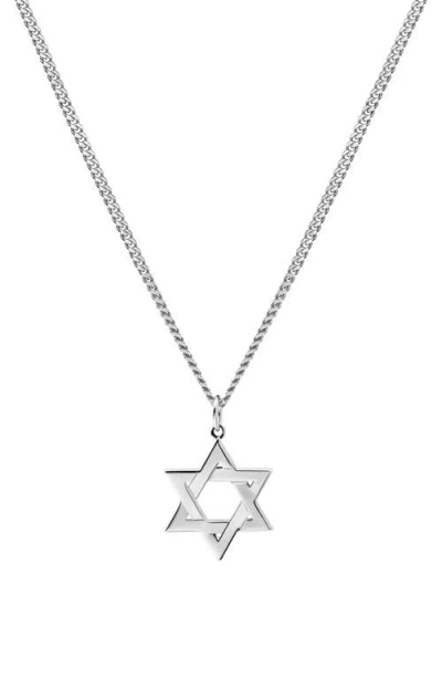 Miansai Star Of David Pendant Necklace In Silver