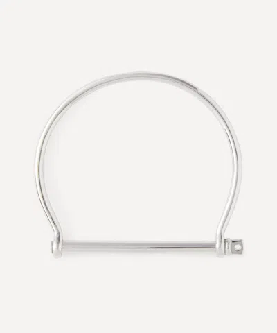 Miansai Sterling Silver Thin Screw Cuff Bracelet
