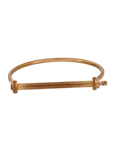 Pre-owned Miansai Thin Screw Cuff Bracelet, 6" In Multi