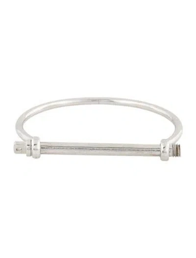 Pre-owned Miansai Thin Screw Cuff Bracelet, 6.5" In Multicolor