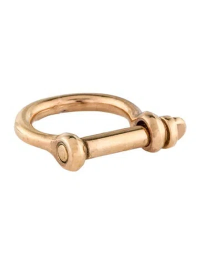Pre-owned Miansai Thin Screw Cuff Ring In Multi